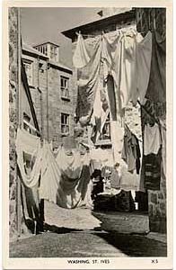 Old Postcard of Washing, St Ives