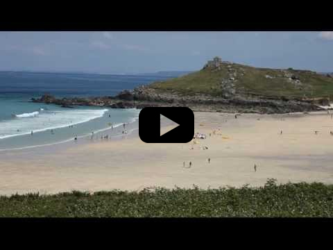 Low tide at Porthmeor Beach