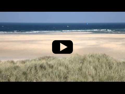 Porthkidney Beach, looking across St Ives Bay from St Ives to Riviere Towans