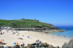 Porthgwidden Beach with The Island in background
