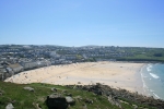 Porthmeor Beach taken from the top of The Island